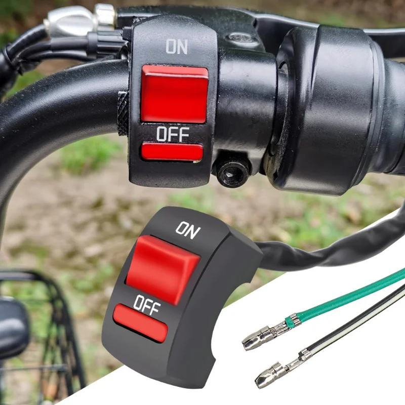 Мотоциклетная кнопка выключателя рулевого управления 12В соединитель для контроля включения/выключения электрического стартера с защитой от воды.