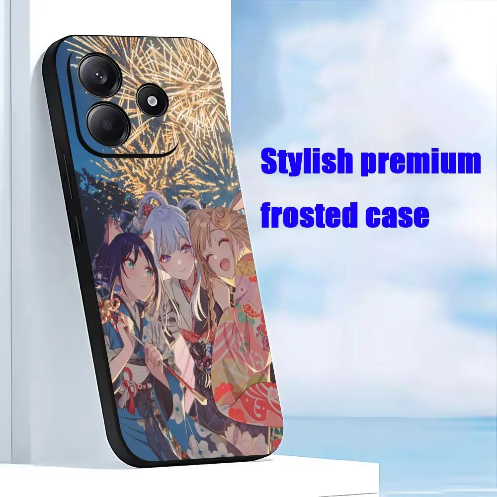 Фото Милый аниме-чехол с Кагуей для Xiaomi Redmi Note 17 15 14 13 12 11 Pro Plus S 5G 14C A3, мягкий черный чехол для телефона №4