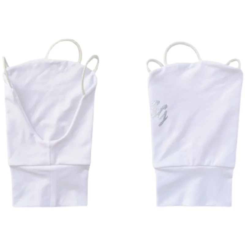 2023 golf and ice silk thin sunscreen fingerless gloves