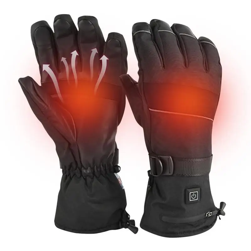 

Heated Gloves Rechargeable Electric Battery Heated Glove Waterproof Winter Thermal Warm Gloves For Hunting Fishing Skiing