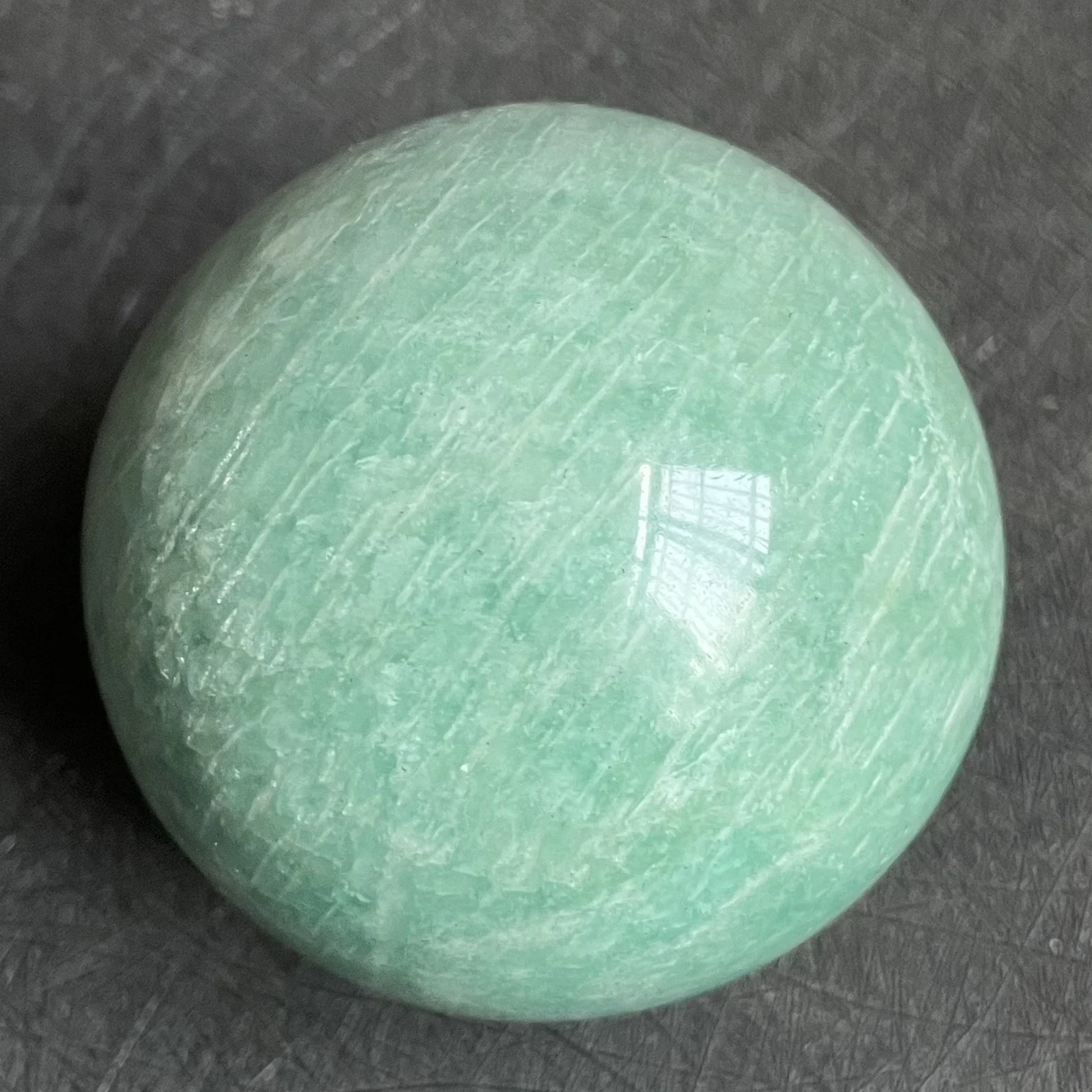 

Natural Stone Amazonite Sphere Polished Quartz Crystal Ball Decoration Rock Mineral Healing Reiki