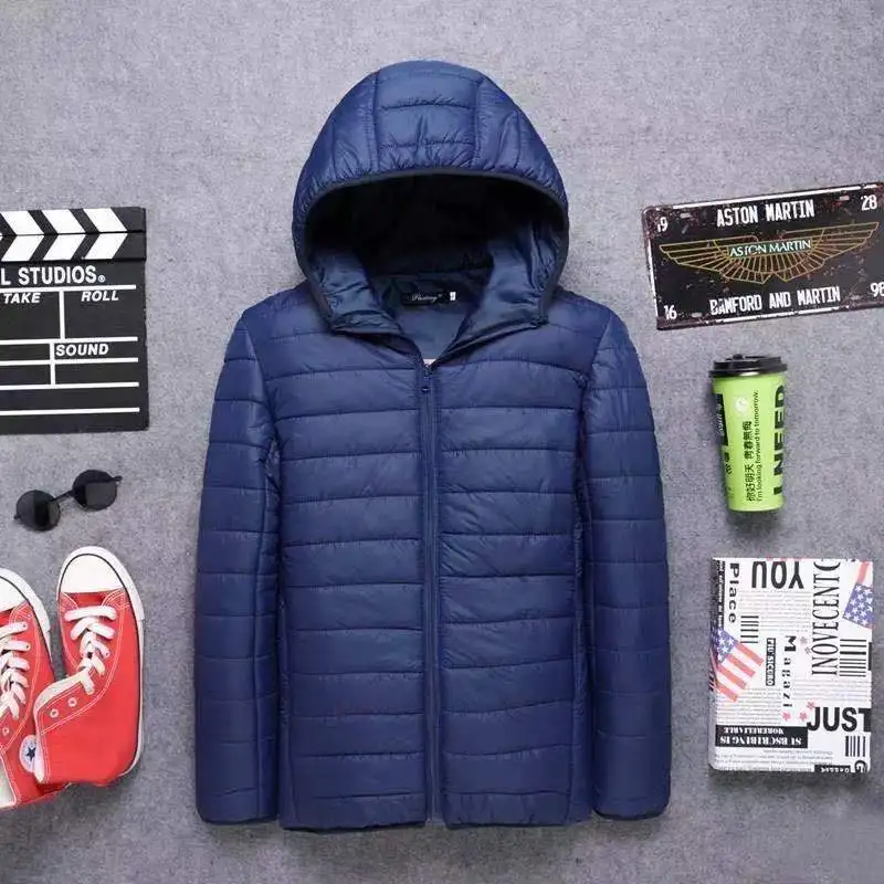 Men's Women's Fall/Winter Quilted Jacket Casual Zip Warm Bomber Jacket Casual Straight Zip Jacket Windproof Jacket Hooded Jacket