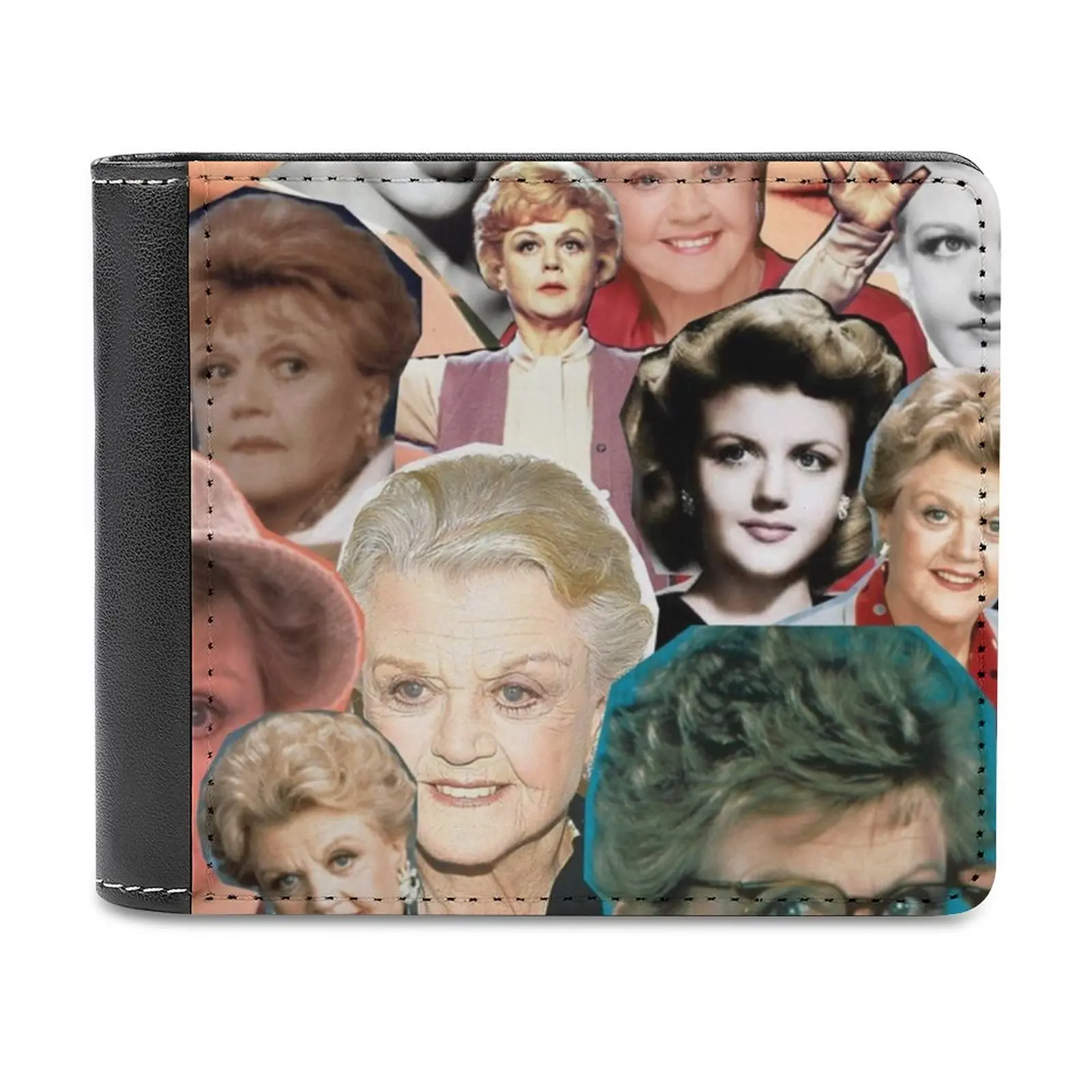 

Кошелек в классическом стиле с рисунком для мужчин, модный бумажник с эмблемой Анджелы лансбери, Забавный Рождественский держатель