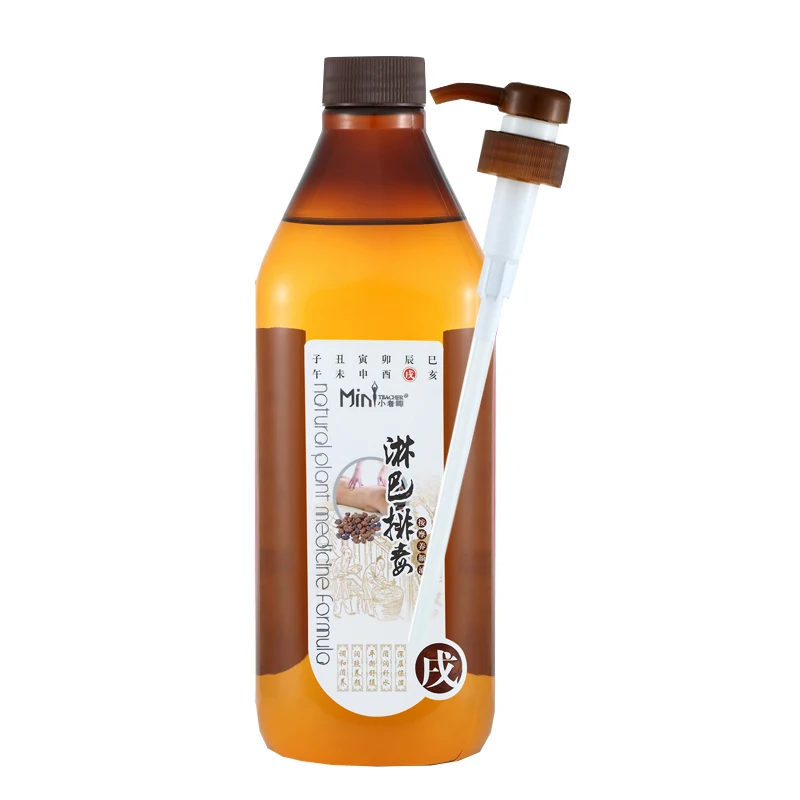 

1000ML small teacher lymphatic dredge body through the meridian open back scraping oil massage