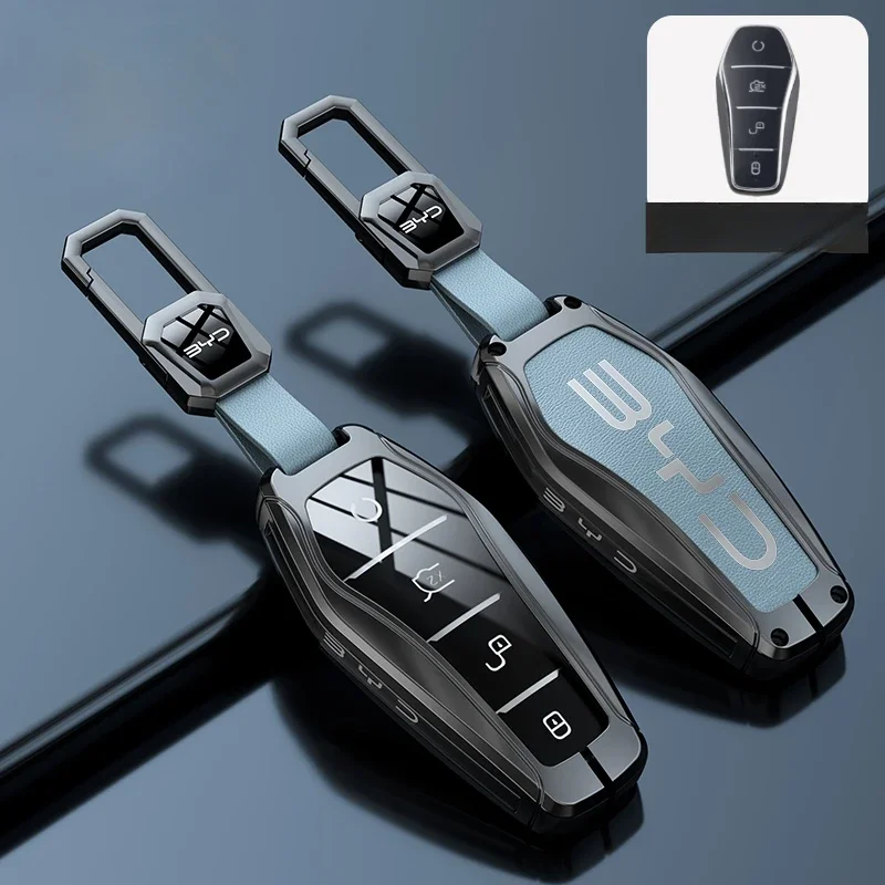 Автомобильный чехол для ключей из цинкового сплава BYD Atto 3 Han EV Dolphin прочный второй