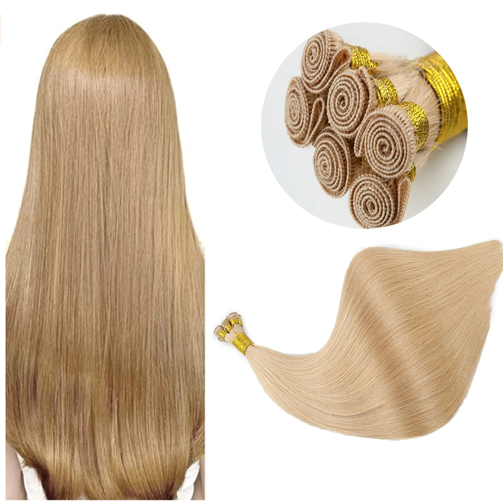 

100% Indian Human Virgin Remy Hair Extensions Hand Tied Weft Hair Extension