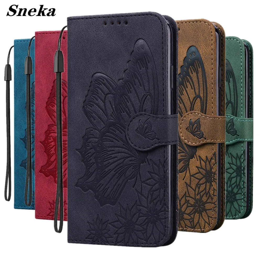 

Vintage Leather Wallet Case for Google Pixel 7 8 Pro 7A 6 6A Flip Cover Cute Butterfly Pattern Cards Holder Stand Protect Coque