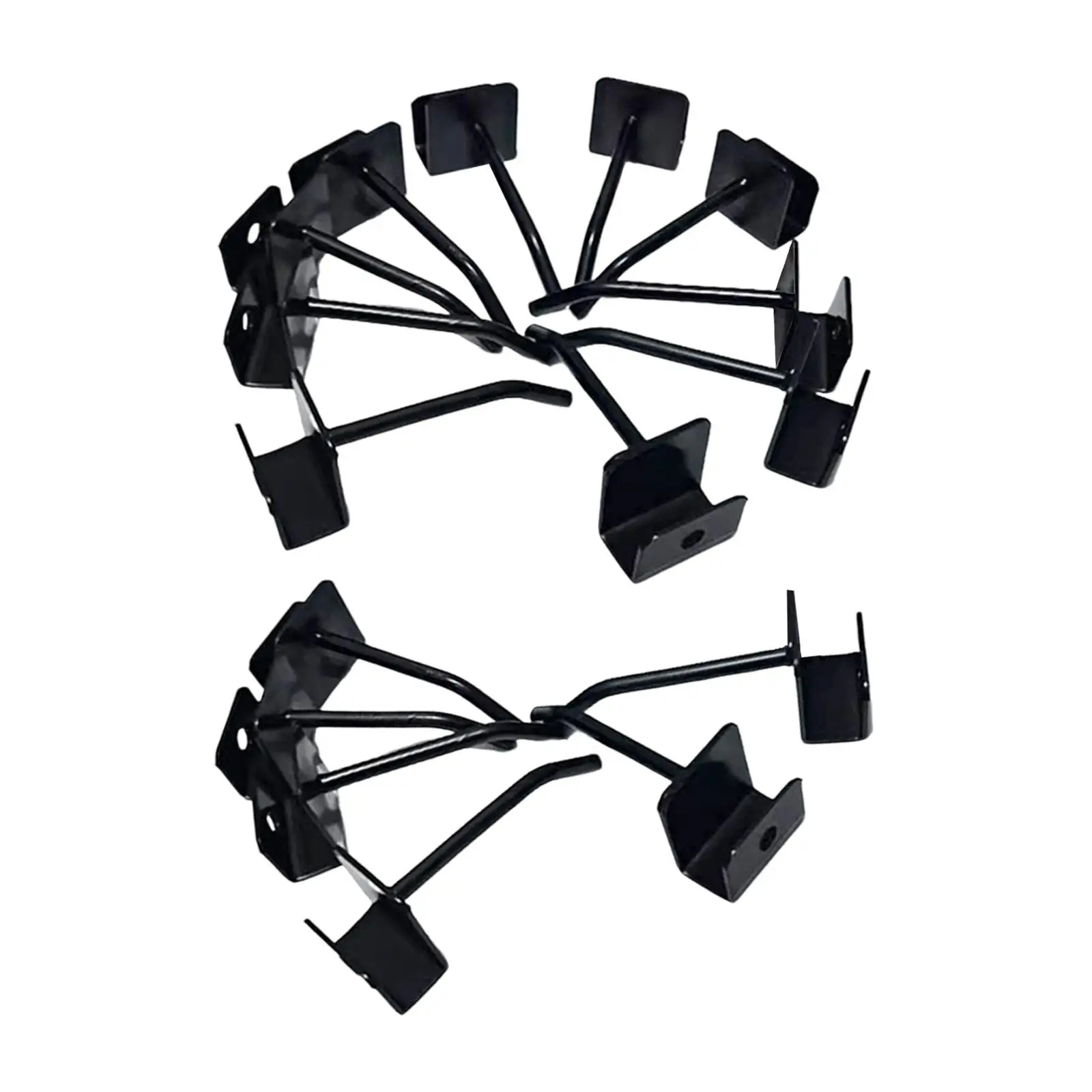 

16Pcs Display Rack Hook Easy to Install Accessory 1.97 inch Jewelry Hook Durable Iron Hook Black Hanger for Earrings Bracelets