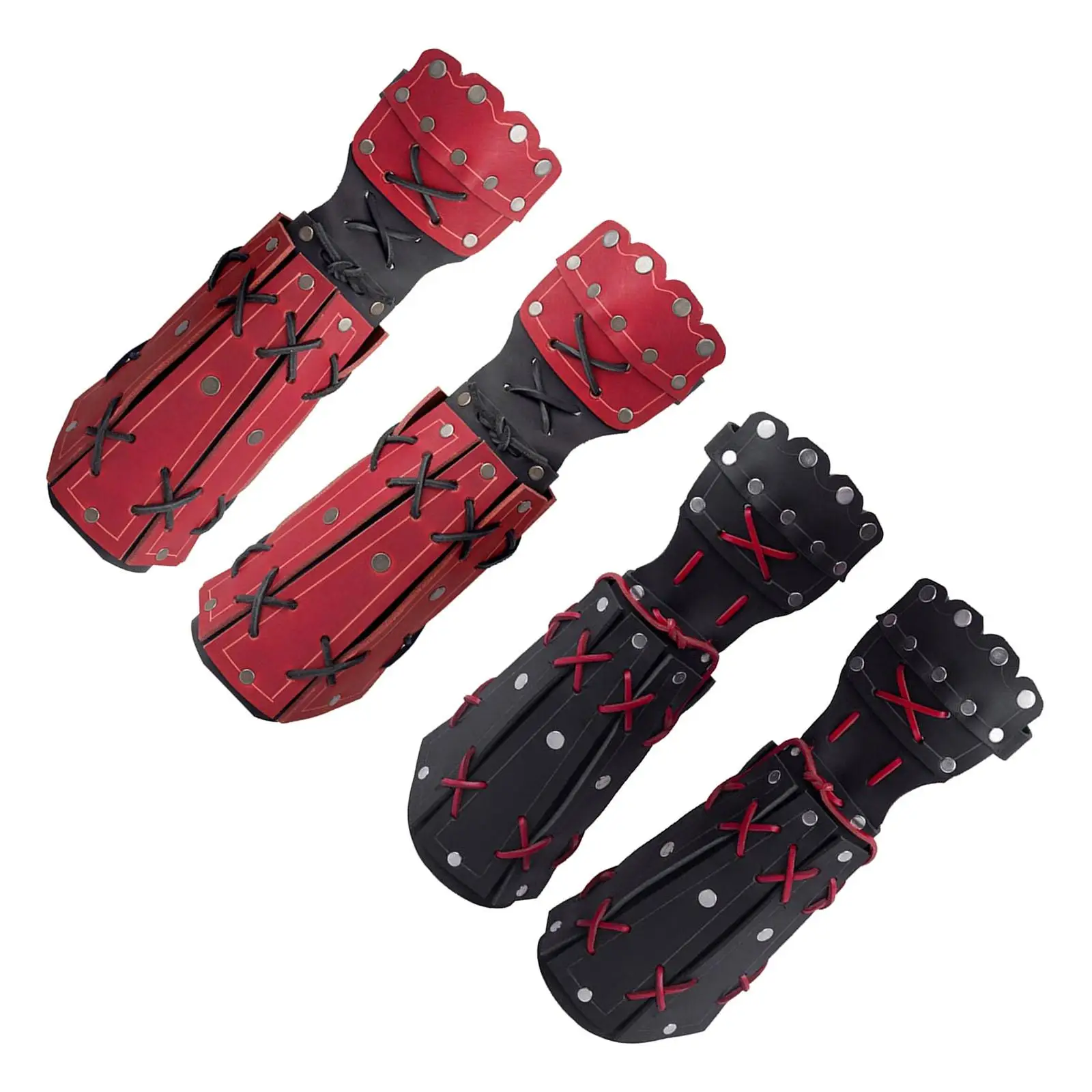 

PU Leather Cosplay Half Finger Gloves Fingerless Gloves revival Gothic Style Dress up Costume for Halloween Party Stage