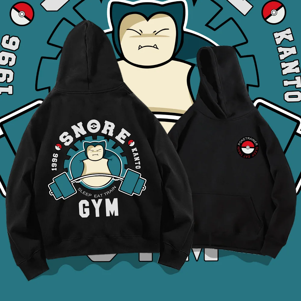 

Pokemon anime surrounding hooded sweater for men and women loose Kabi animal student coat hooded sweater
