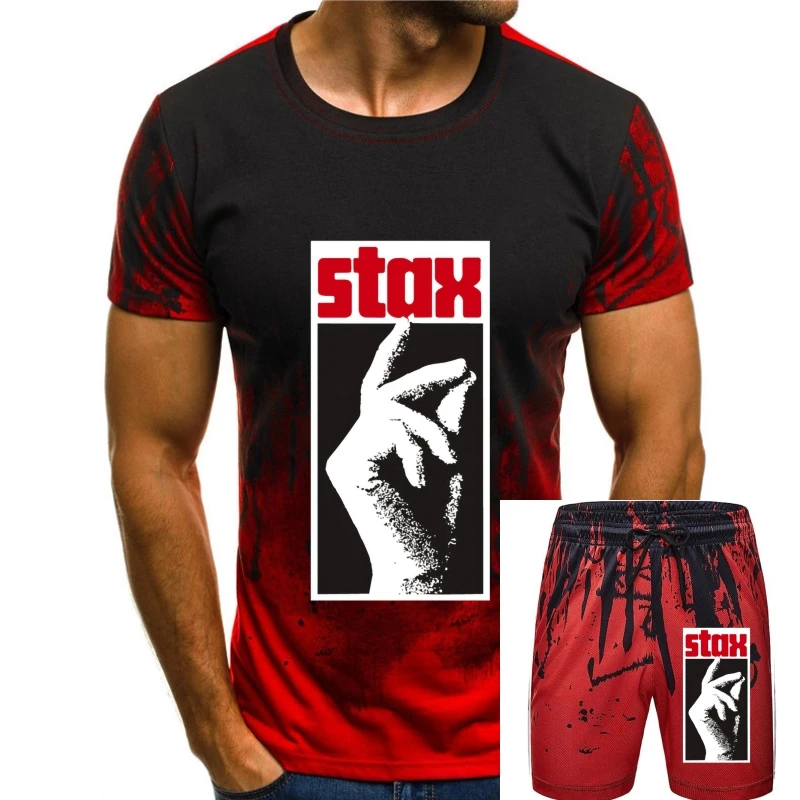 STAX Record Logo DISTRESSED Licensed Adult Heather T-Shirt All Sizes