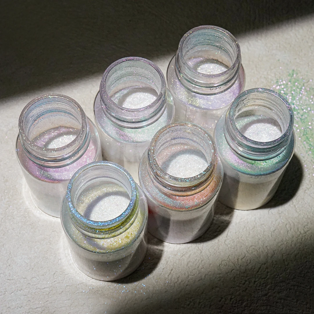 

Holographic Laser Reflective Glitter Sugar Dip Aurora Powder Nail Art Decorations Accessories for Professionals Manicure