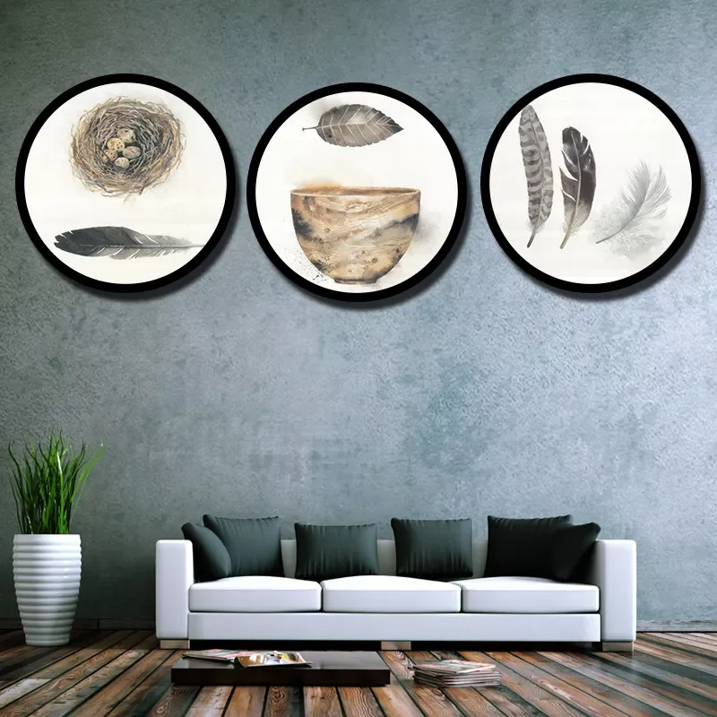 

Photo Frame DIY Wooden Picture Frame Wall Mounted Hanging Picture Display Stand Marco De Foto Redondo Living Room Decor