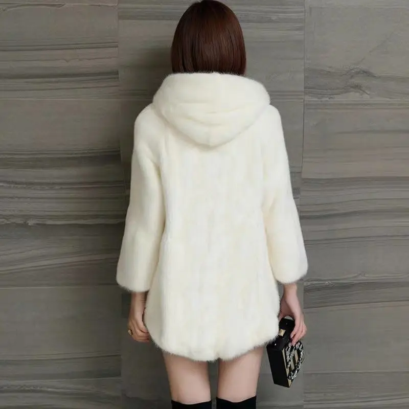 Winter Coat for Women Faux Fur Coat Jackets Coats Warm Hooded Top Oversize Thickening New 2022