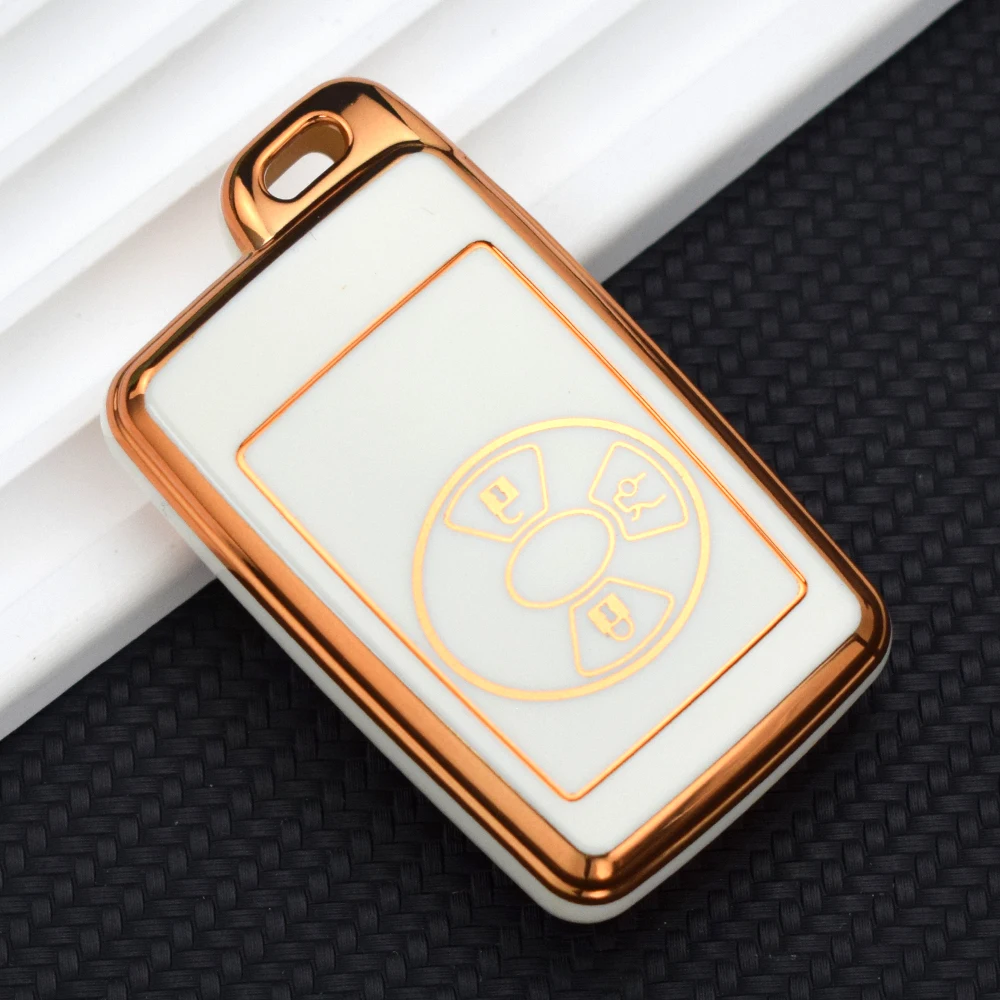 

Чехол для автомобильного ключа из ТПУ с 3 кнопками для Toyota Avalon Camry Corolla Yaris, защитный чехол для смарт-ключа, автомобильные аксессуары