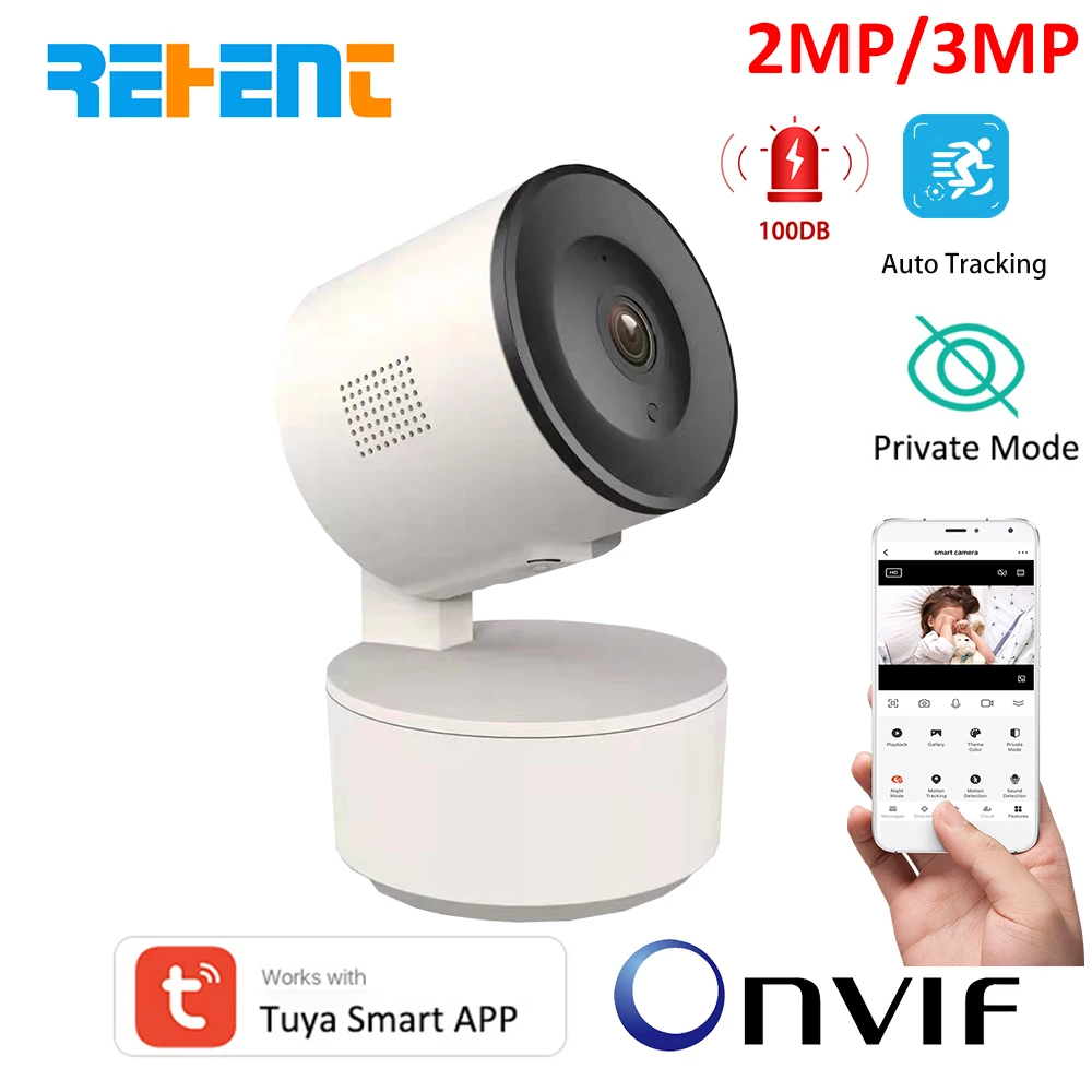 REHENT1080P 3MP Tuya Smart Mini WiFi Внутренняя беспроводная автоматическая система слежения