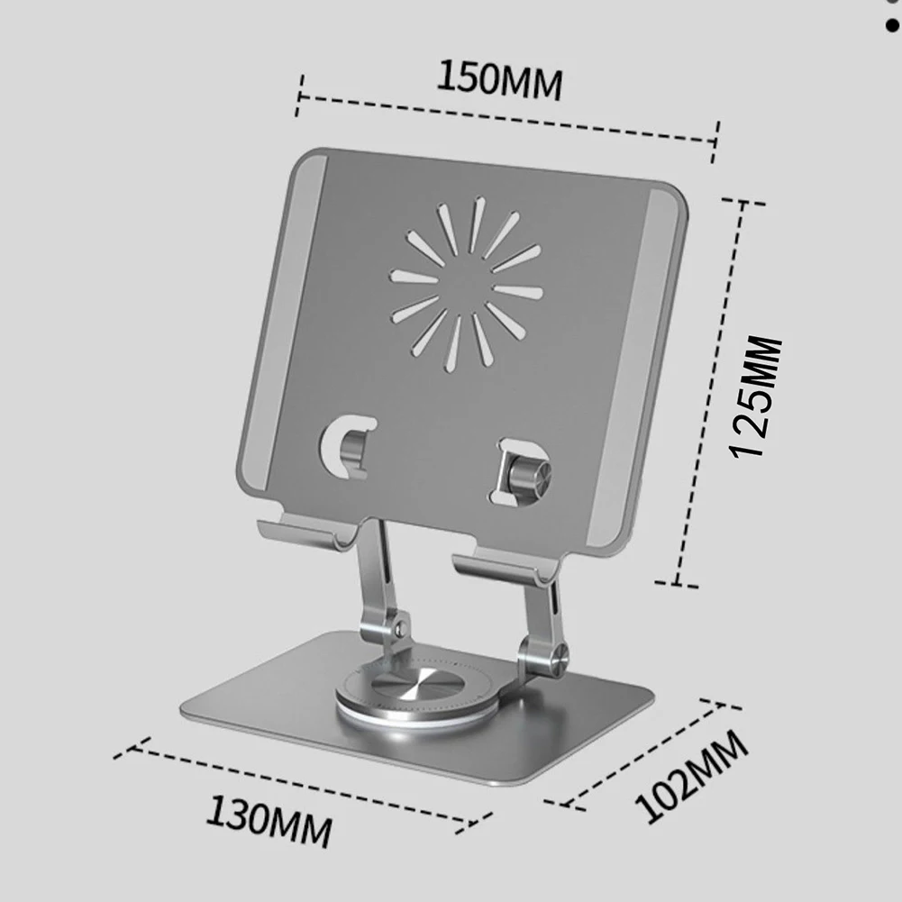 Складная подставка-кронштейн с вращением на 360 градусов, с ЧПУ, с отверстиями, подставка для планшета с регулируемой высотой для 4,7-12 дюймов д...