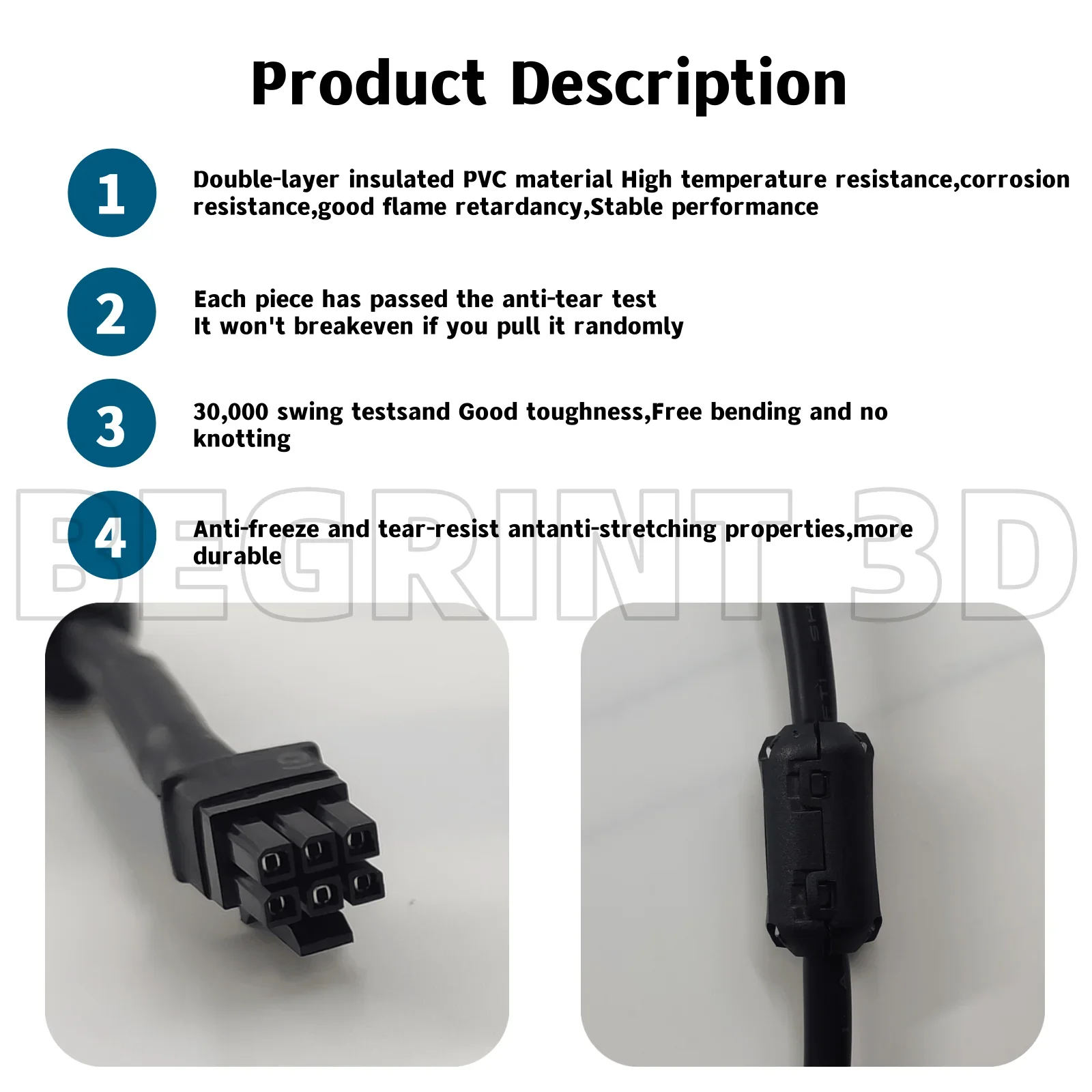 Для Bambu Lab X1 X1C P1P P1S 3D-принтер 6-контактный кабель для передачи данных AMS HUB Connection 1/1 5/2