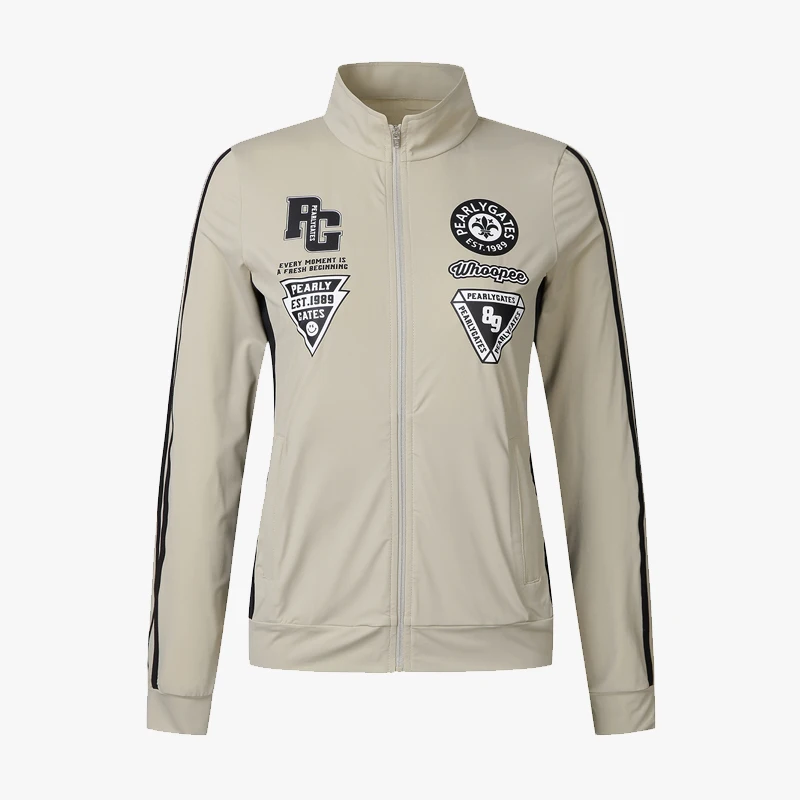 

Корейский Гольф Женская одежда на молнии Открытый воротник-стойка с длинным рукавом Тонкий Топ Удобная дышащая женская куртка