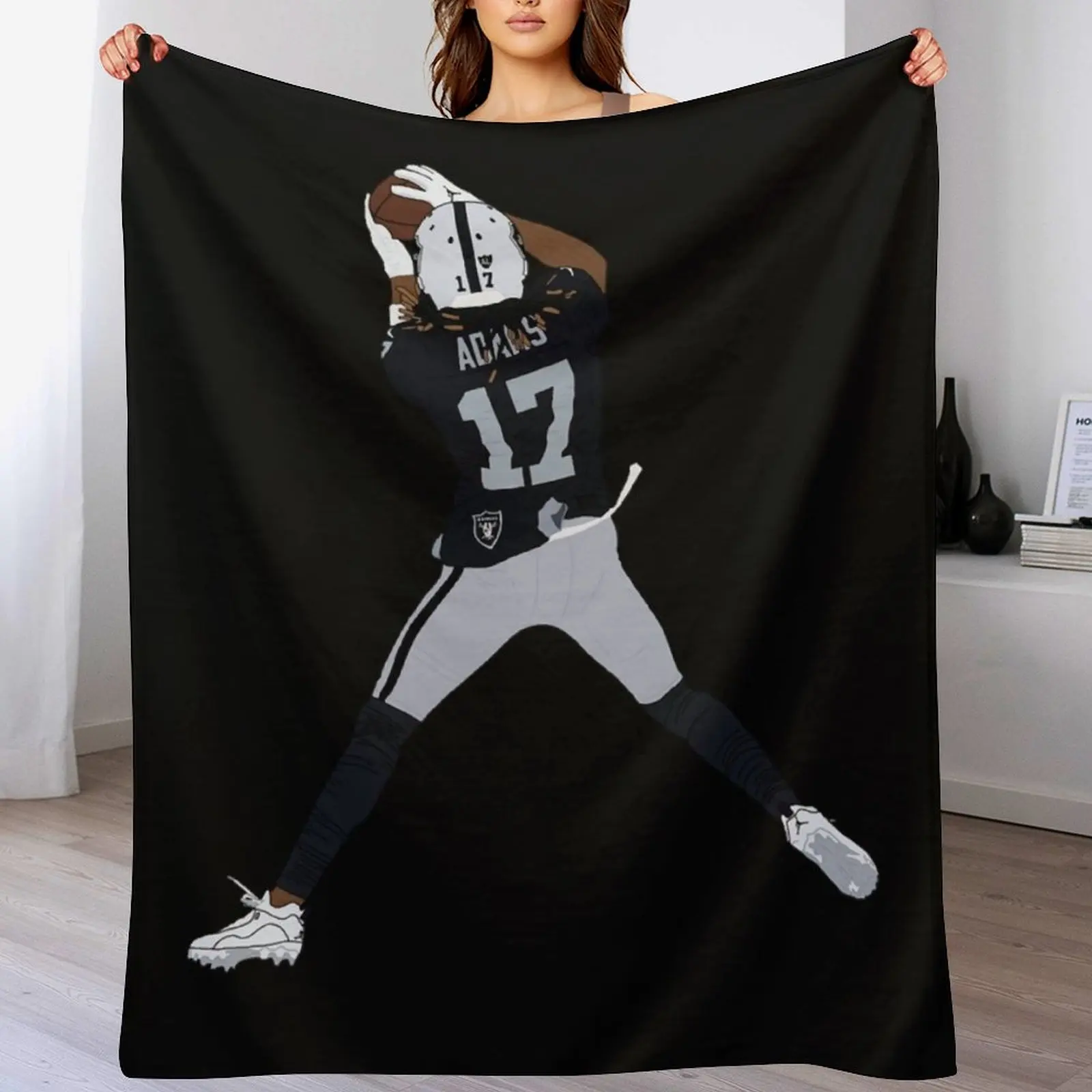 Одеяло Davante Adams Raiders самое мягкие идеи подарков на День святого Валентина летние