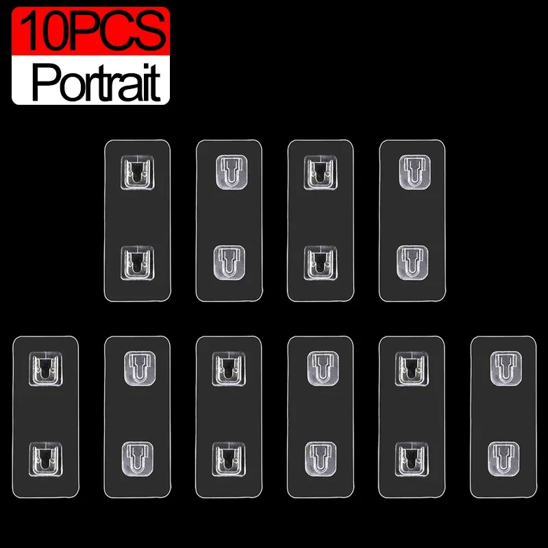 

Прозрачные крючки-присоски из нержавеющей стали