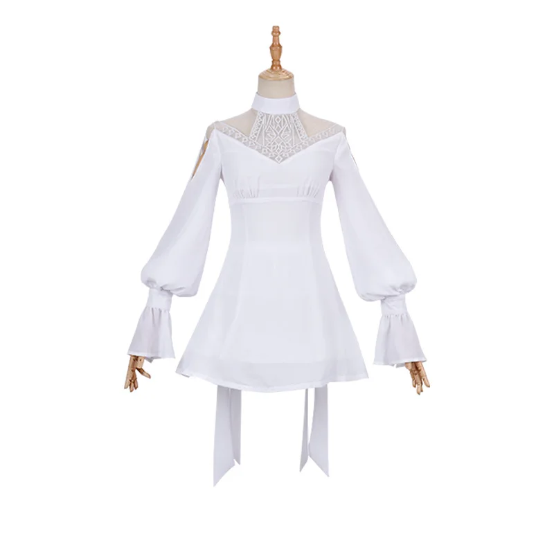 

Game Ryne Minfilia Cosplay Costume White Cute Lace Dress Game Cosplay Women Halloween Christmas Party