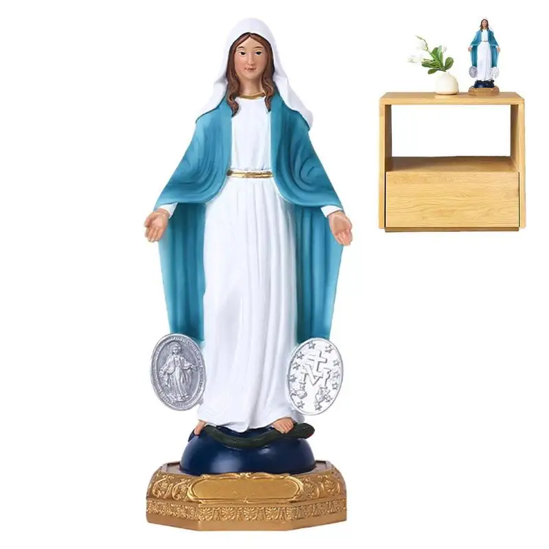 

Our Lady Of Lourdes Blessed Virgin Mother Mary Catholic Religious Gift Resin Figurine Statue Virgin Mary Sculpture Home Decor