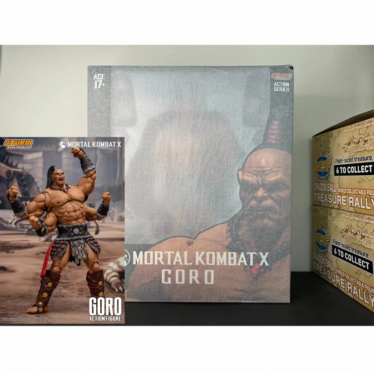 Фото Оригинальные фигурки Storm Toys 1/12 Mortal Kombat X Goro с тремя головами, аниме-фигурки в стиле Hot Blood, модель игрушки, подарок для мальчиков №1