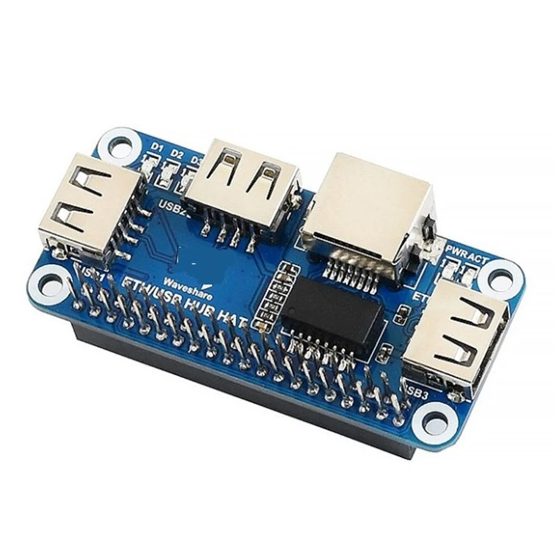 Плата расширения от USB к порту Ethernet RJ45 3usb-хаб HAT для Raspberry Pi 4 Model B 3B + Zero W WH 1 3 |
