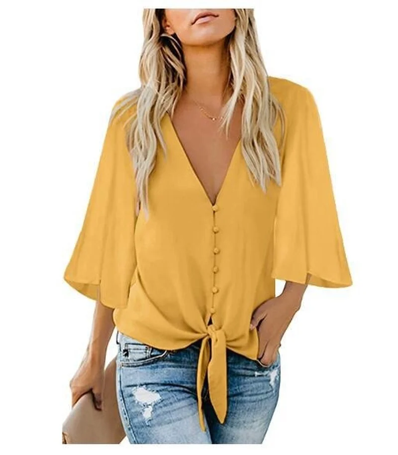 

2022 Blusas Office Tops Casual Sexy Blouse Fashion Women Casual Loose Shirt Vintage Shirt Elegant Women Clothes 22089