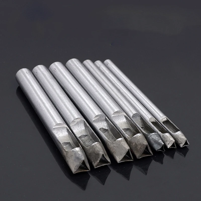 

Inner Curved Triangle Flower Punch DIY Leather Punching Punching Punch Punch Leather Puncher