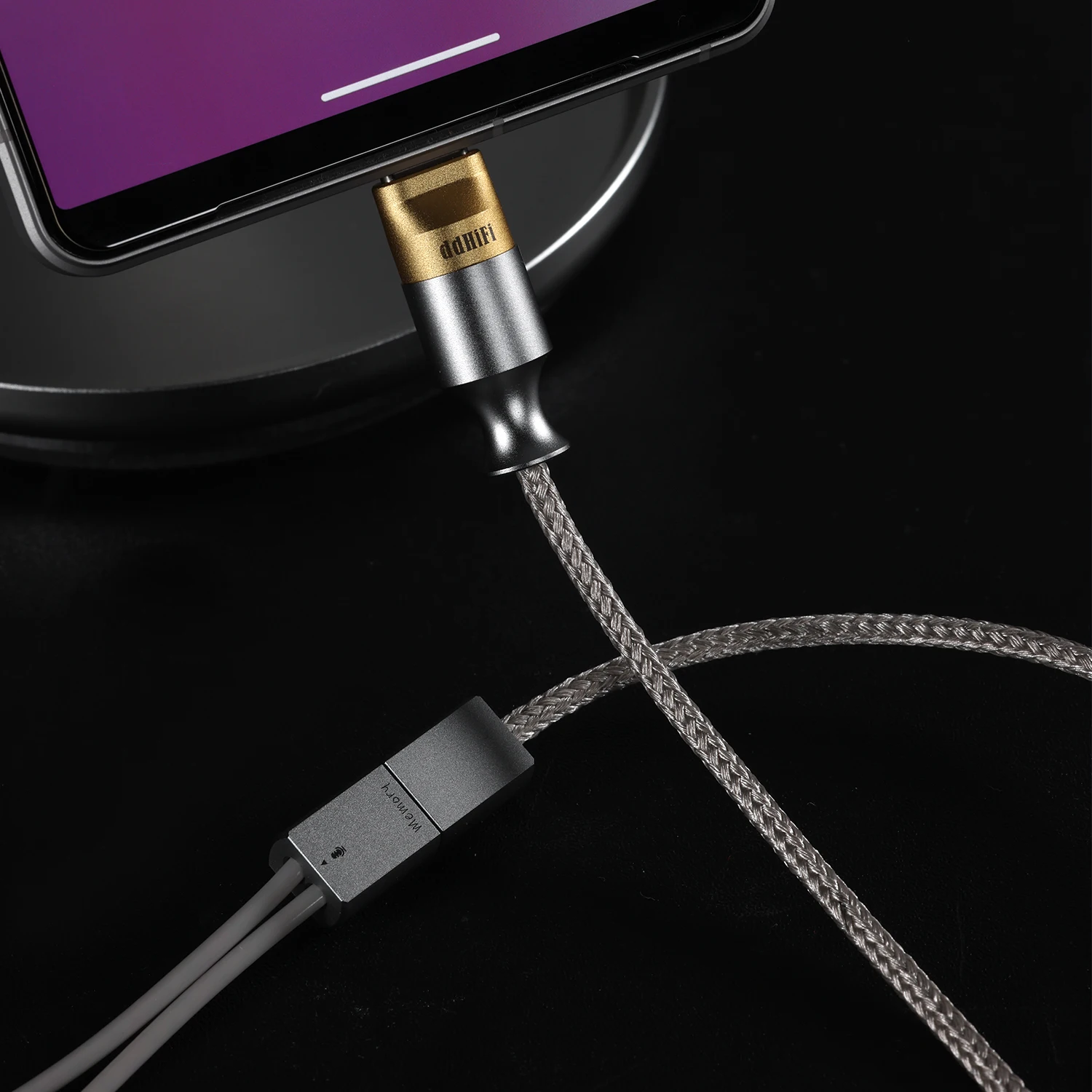 Фото DD ddHiFi M110C USB-кабель для наушников с декодированием интерфейса, разъемом MMCX и 2-контактным разъемом 0,78, поддерживает линейные управления и микрофоном №4