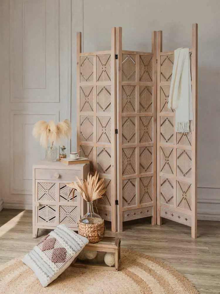 

GY Retro Wood Carving Subareas Screens Living Room Bedroom Entrance Blocking Mobile B & B Background Wall