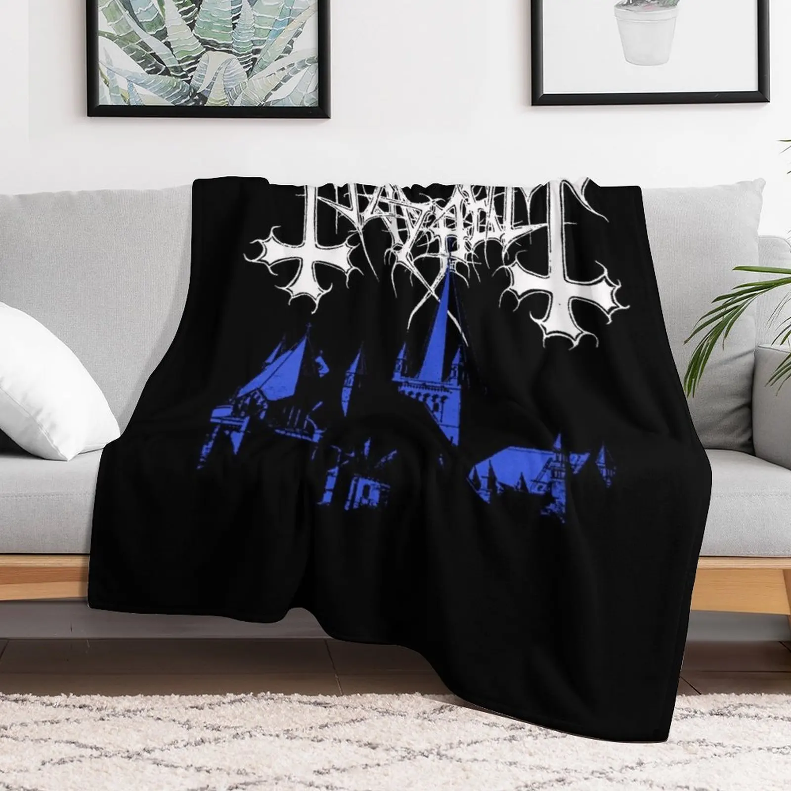 Mayhem - Норвегия Band Оригинальный логотип Fanart De Mysteriis Dom Sathanas Плед Пушистые одеяла на