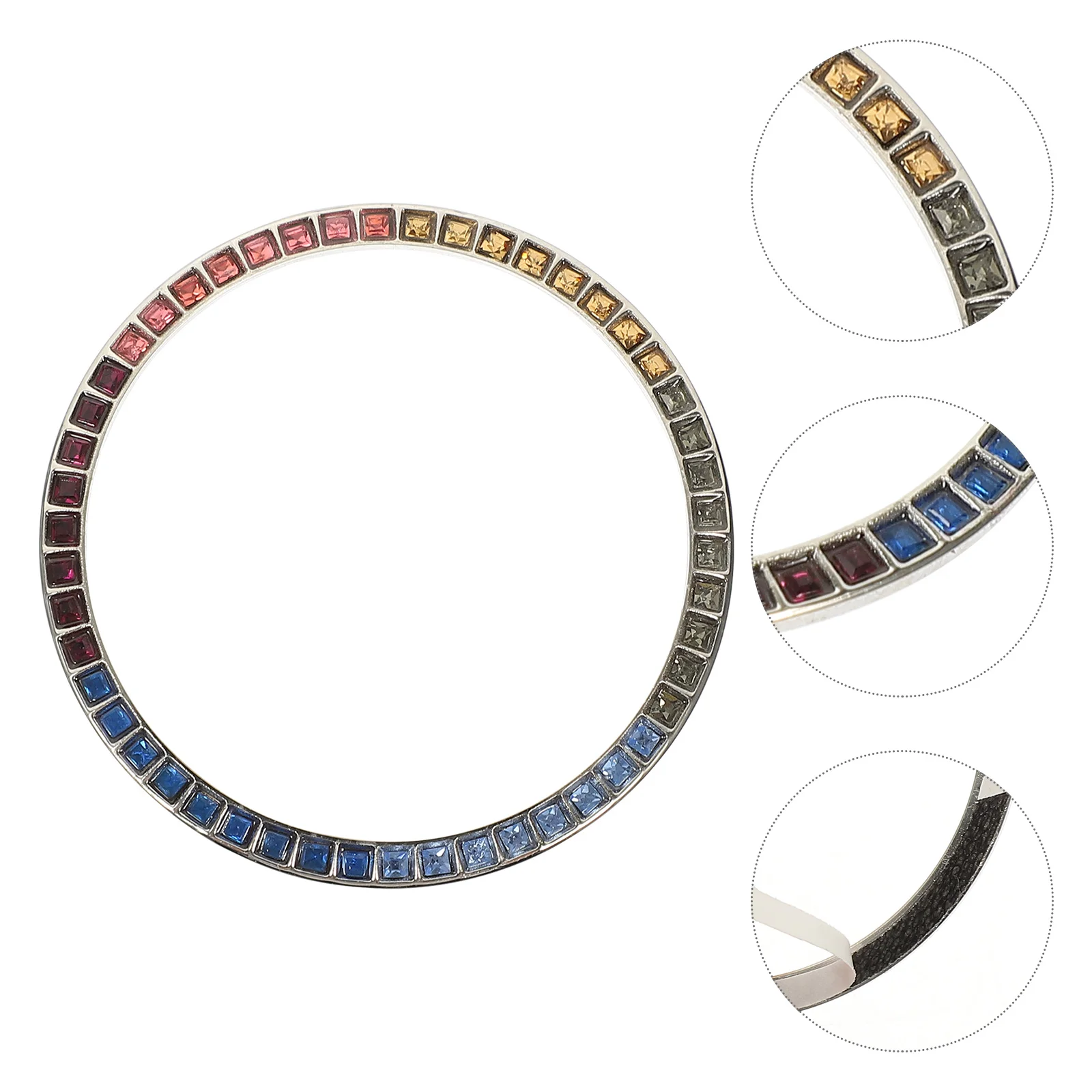 

Hydrosphere Watch Protection Ring Smart Water Bezel Ornament Colorful Decor Rim Protector Sparkling Smartwatch Case Decorative