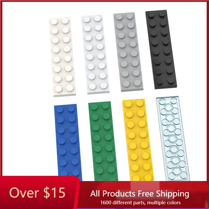 

10 шт. кубики MOC, совместимые сборы, частицы 3034 2x8 для строительных блоков, детали, игрушки «сделай сам», обучающие игрушки для детей, подарок д...