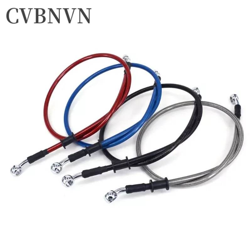 

50cm-120cm Motorcycle brake Hose Braided Steel Brake Clutch Oil Hose Line Pipe Fit ATV Dirt Pit Bike Car-Styling 4 Color Hot