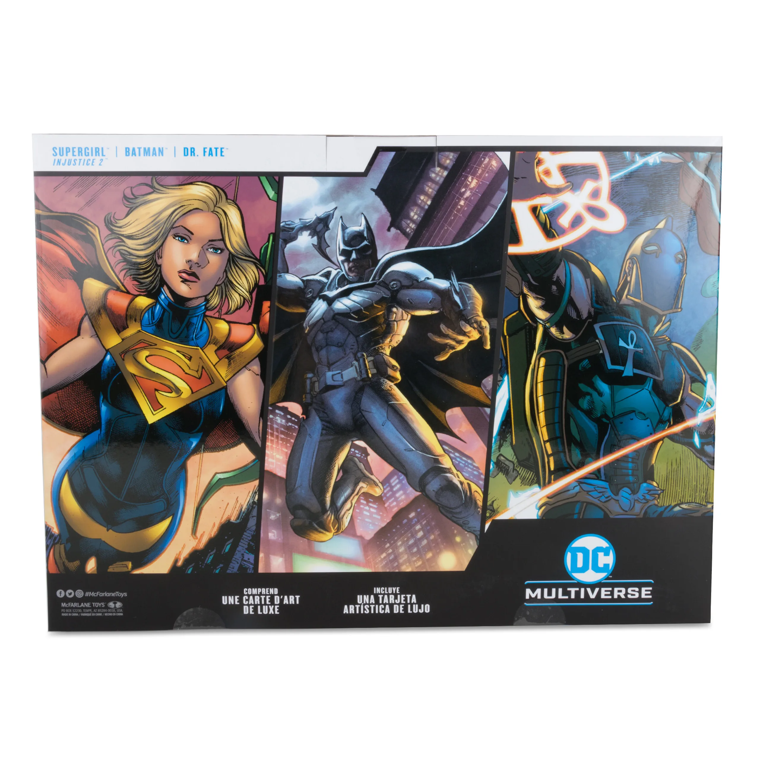Фото McFarlane Toys Бэтмен/Др. Fate/Supergirl (Injustice 2) Золотая этикетка, 3 упаковки, 7 дюймов, фигурки, оригинальная коллекция кукол, фигурка, подарок №3