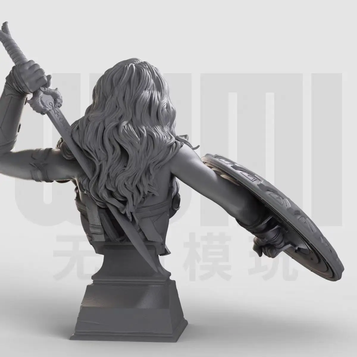 1/10 бюст GK Смола белая форма модель