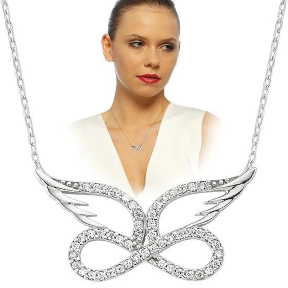 

Poultry Infinity Silver Pendant Gift Necklace ykl33