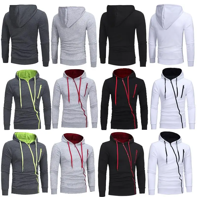 

2022 New Hoodies Men Autumn Casual Long Sleeve Hoodie Men Sweatshirts Slim Zipper Hoody Sweatshirt Men Hooded Streetwear Tops