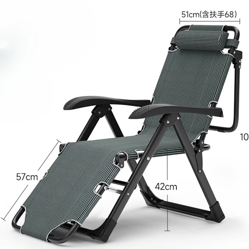 Складной плоский шезлонг для лежания комфортная портативная мебель гостиной