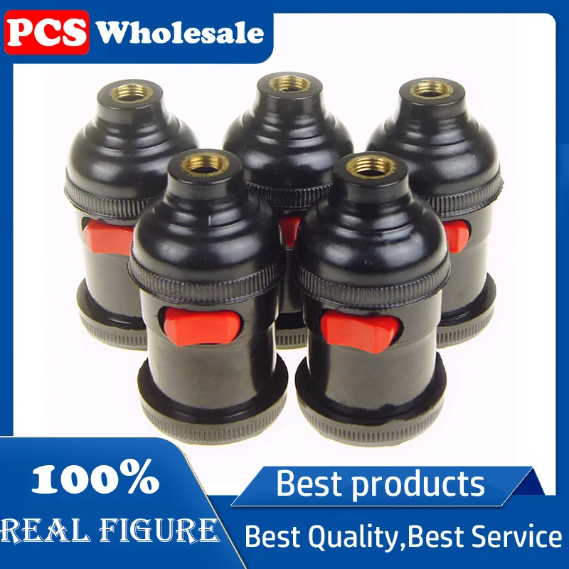 

pipe joint with switch lamp holder lathe machine tools work switch lamp holder E27 lamp holder snail mouth hanging lamp holder