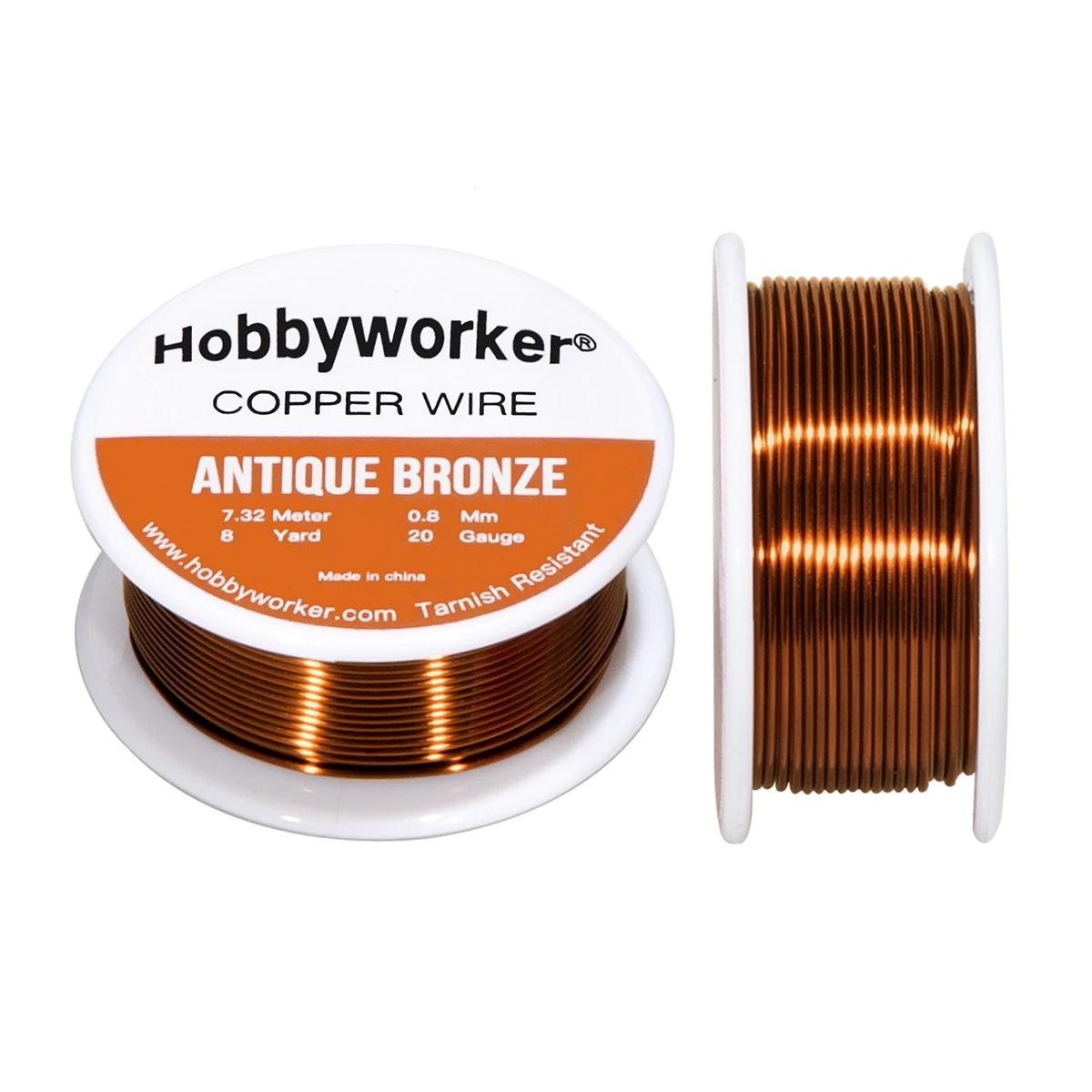 XUQIAN 99% Copper Wire Antique Bronze with 6 Sizes Tarnish Resistant for Jewelry Making or Crafts Supplies W0020