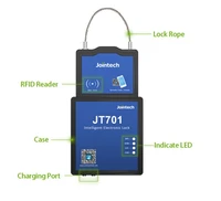 2g 3g 4g ble lora jt701 rfid unlock gps container intelligent lock tracker