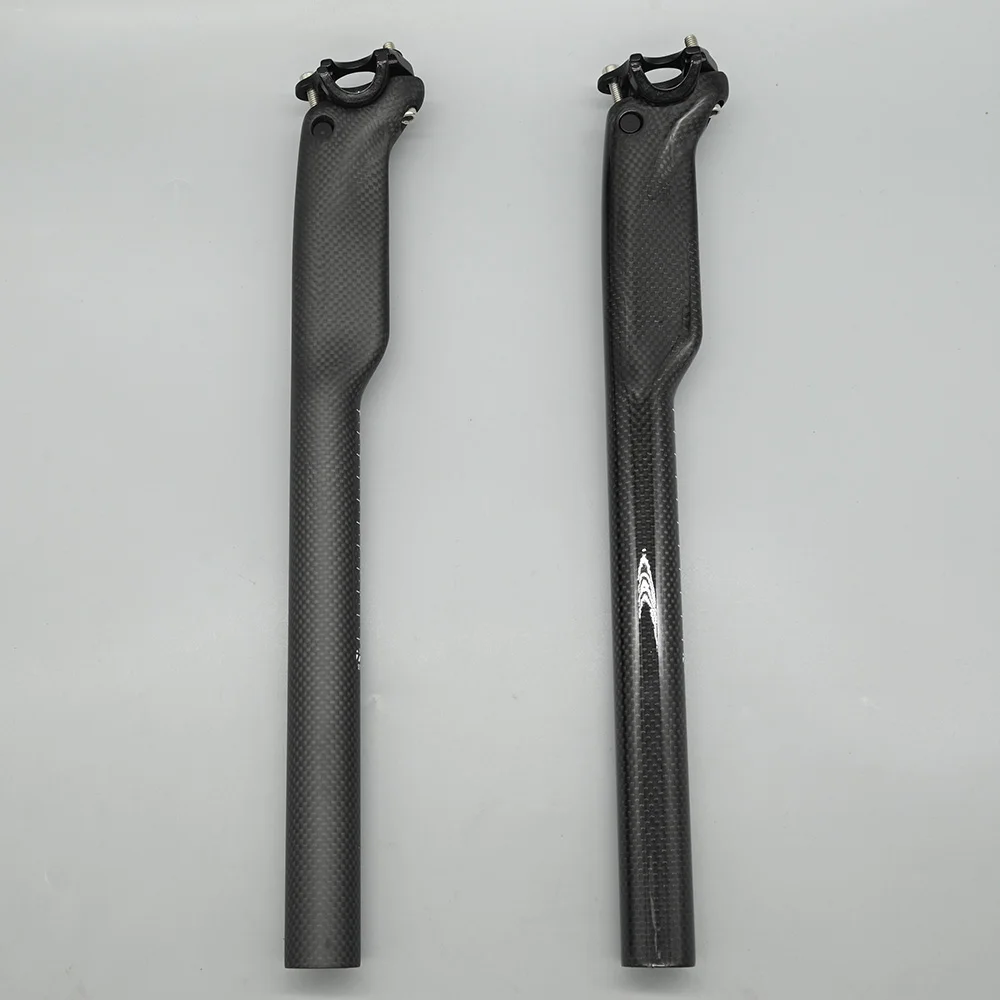 3K Matte Full Carbon Fiber Seatpost MTB Mountain Road Bike Cycling Seat Post Bicycle Parts 27.2/30.8/31.6x350/400MM