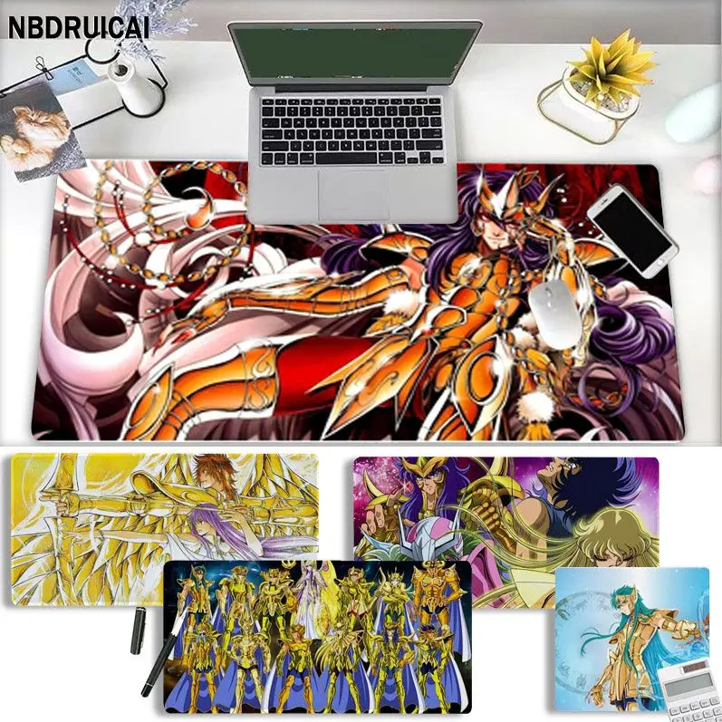 

Anime Saint Seiya Gold Saints Your Own Mats Gamer Play Mats Mousepad Size For CSGO Game Player Desktop PC Computer Laptop
