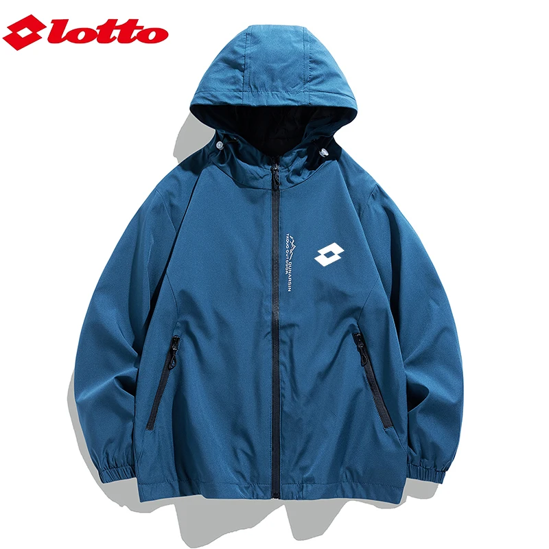Вышитые куртки LOTTO высокого качества для мужских толстовок осень-зима