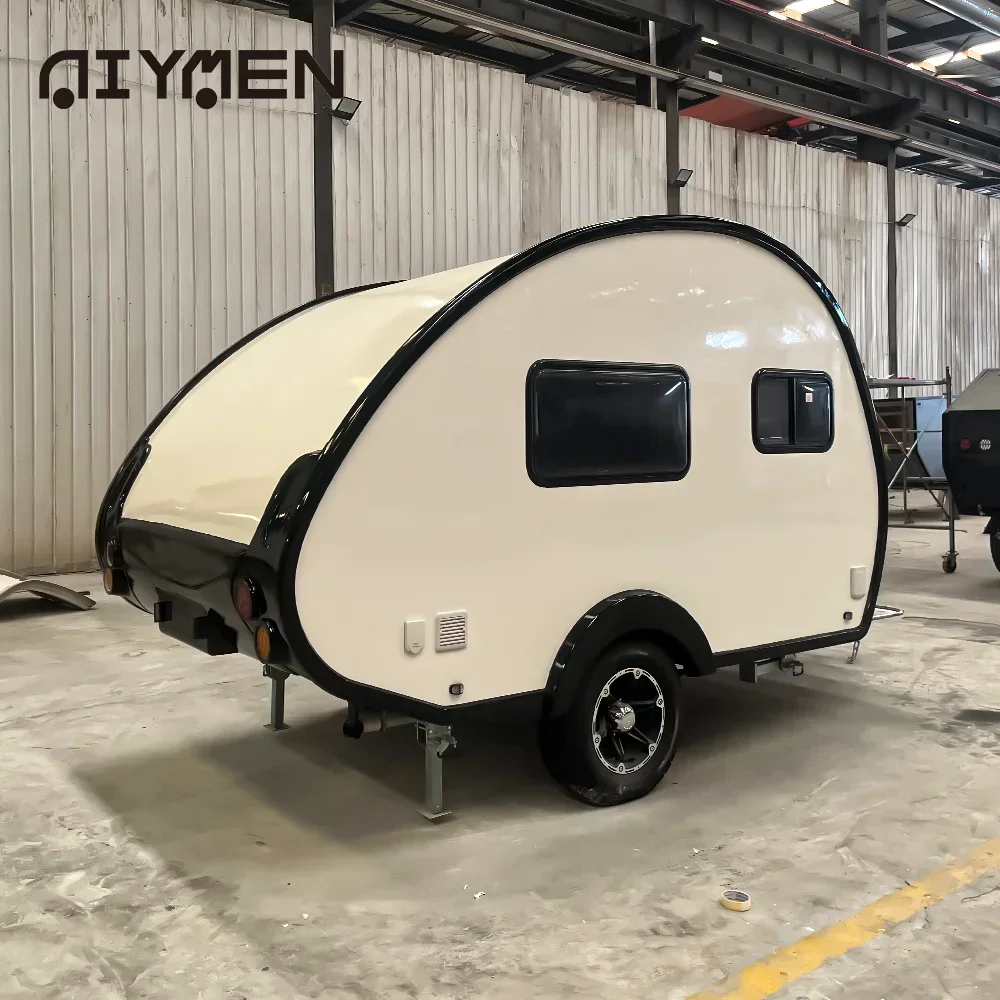 Отделение Campismo luxo pequeno гальваноizado Teardrop Overland Mini Caravana com tejadilho