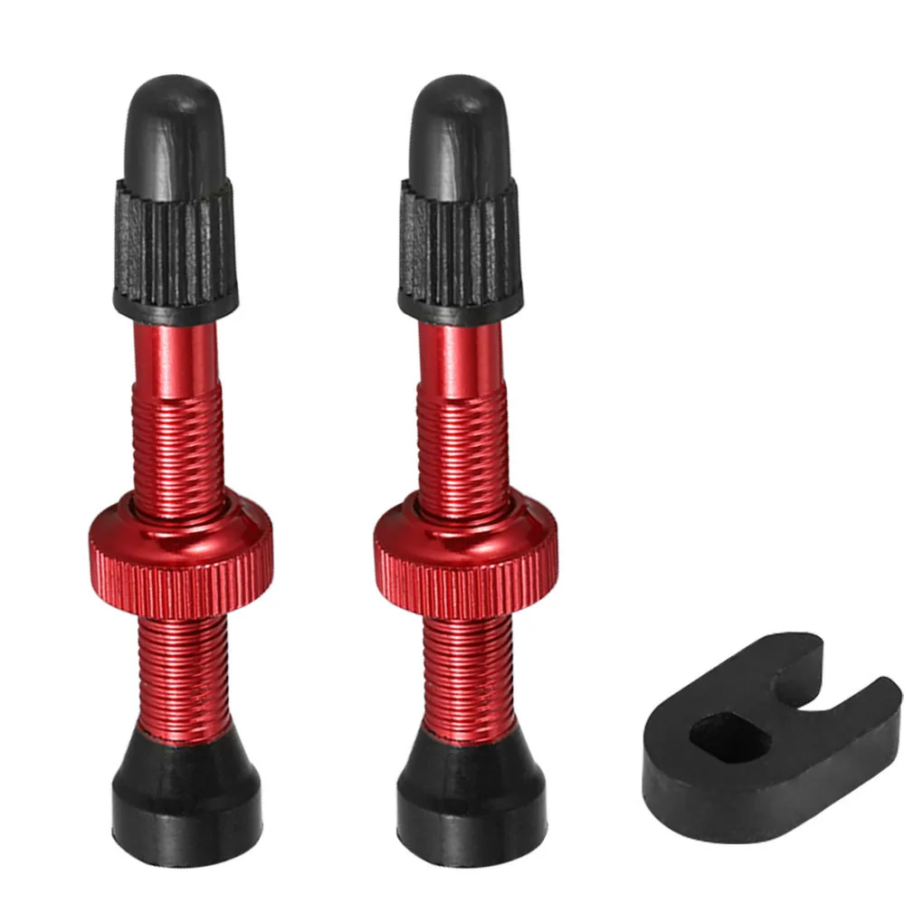 

1/2/3/5 Mountain Bicycle Tubeless Valves Removable Core Solid Color Vacuum Nozzle Professional Cycling Tire Accessories